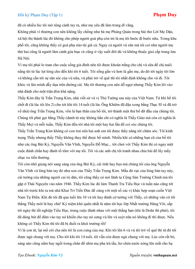 image for page Ebook Hồi ký Phạm Duy Tập 1 Phạm Duy