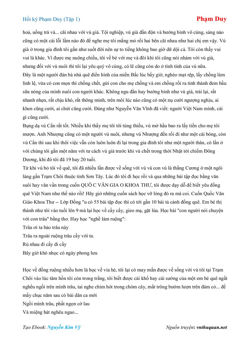 image for page Ebook Hồi ký Phạm Duy Tập 1 Phạm Duy