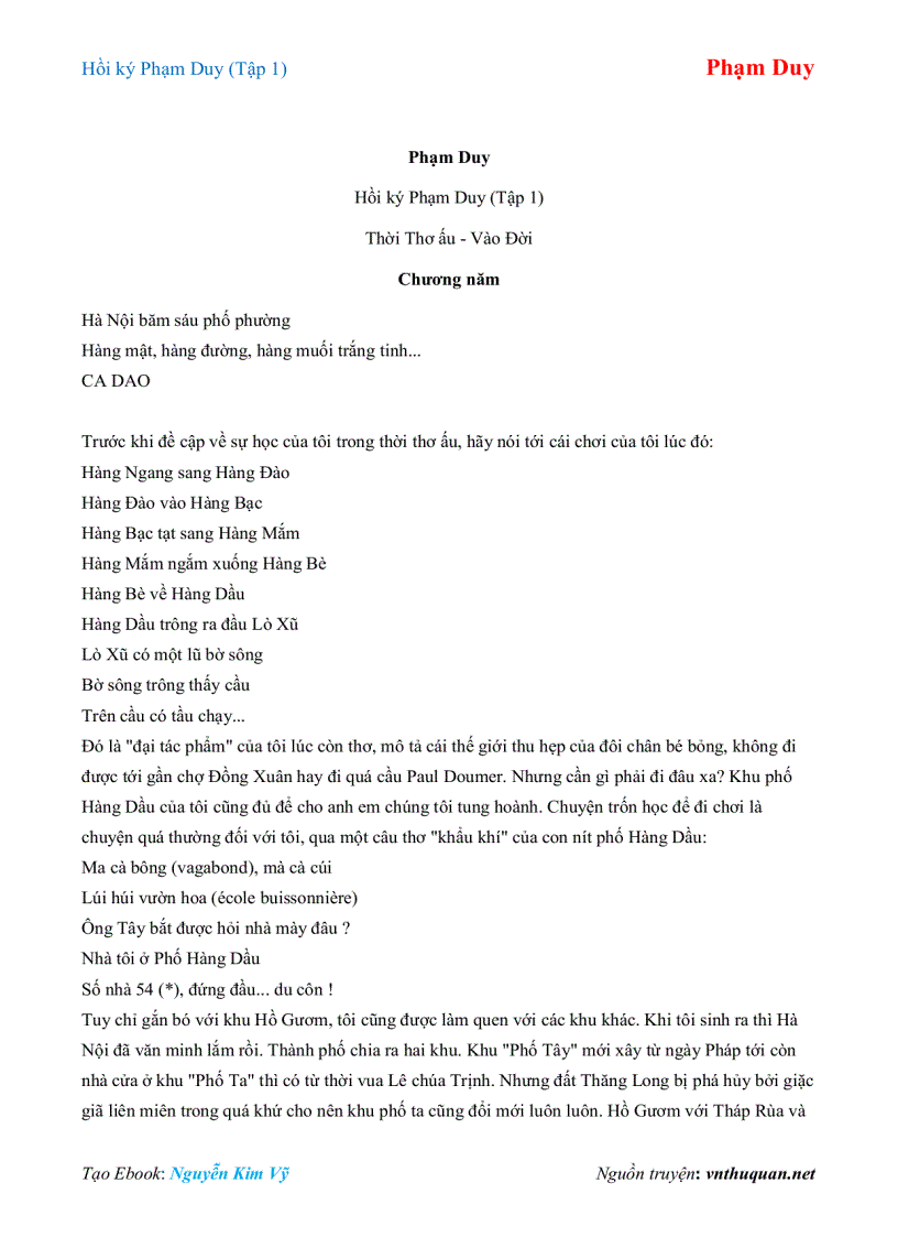 image for page Ebook Hồi ký Phạm Duy Tập 1 Phạm Duy