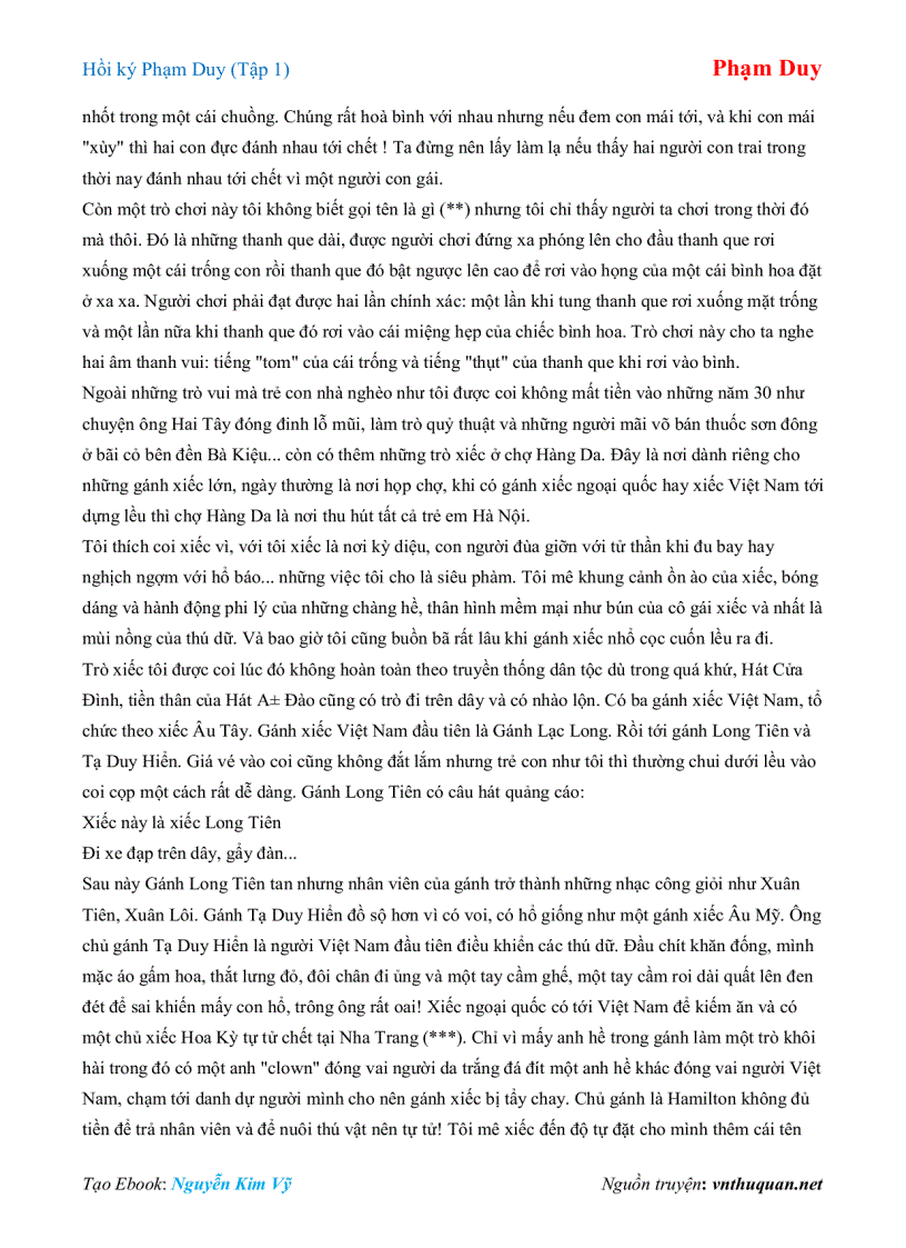 image for page Ebook Hồi ký Phạm Duy Tập 1 Phạm Duy