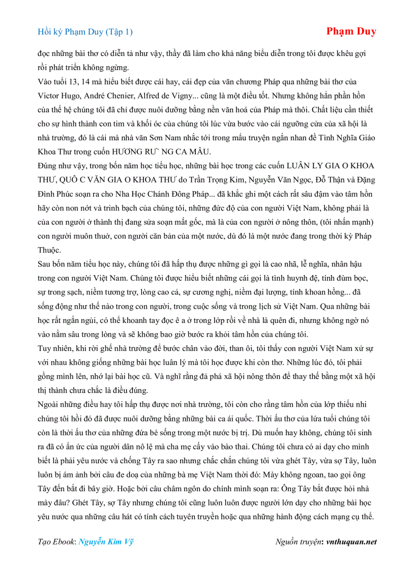 image for page Ebook Hồi ký Phạm Duy Tập 1 Phạm Duy