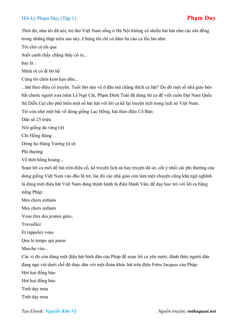 image for page Ebook Hồi ký Phạm Duy Tập 1 Phạm Duy