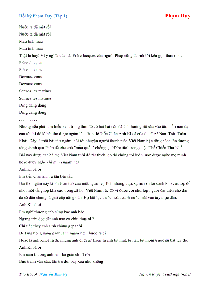 image for page Ebook Hồi ký Phạm Duy Tập 1 Phạm Duy