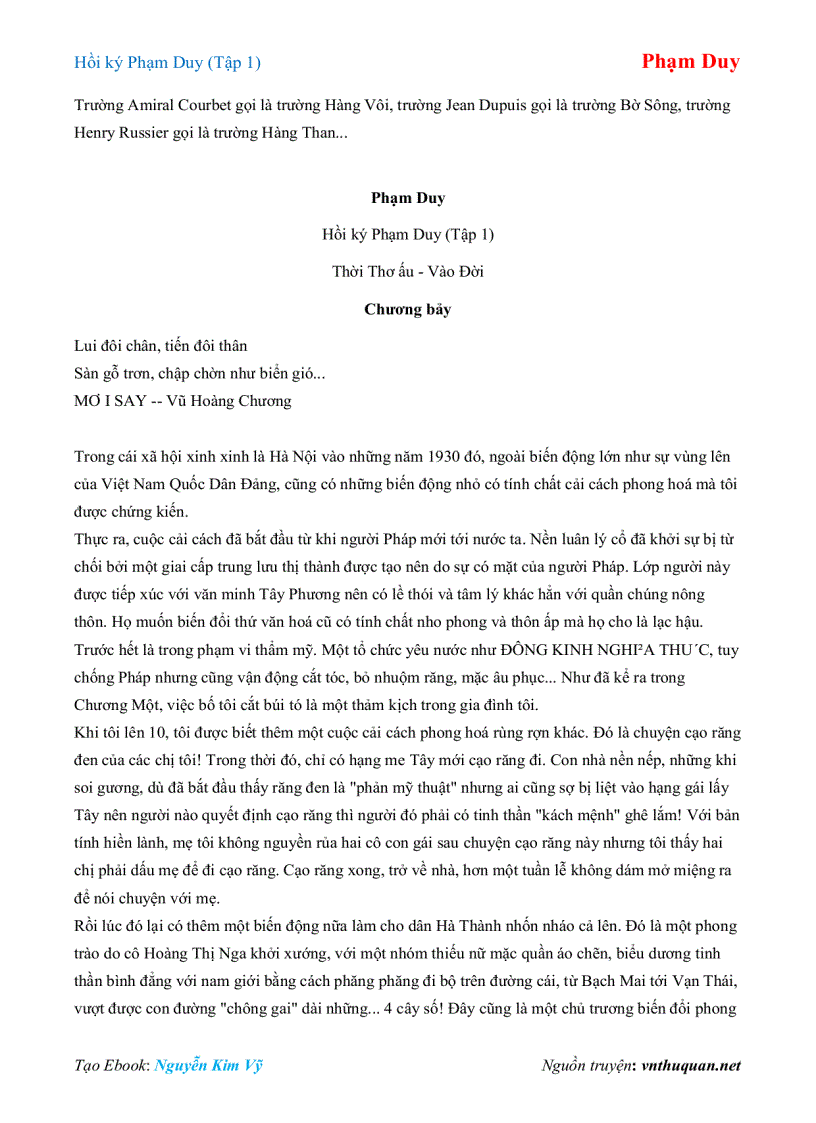 image for page Ebook Hồi ký Phạm Duy Tập 1 Phạm Duy