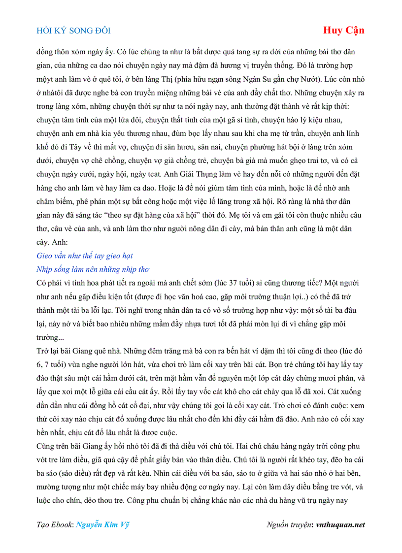 image for page Ebook HỒI KÝ SONG ĐÔI Huy Cận