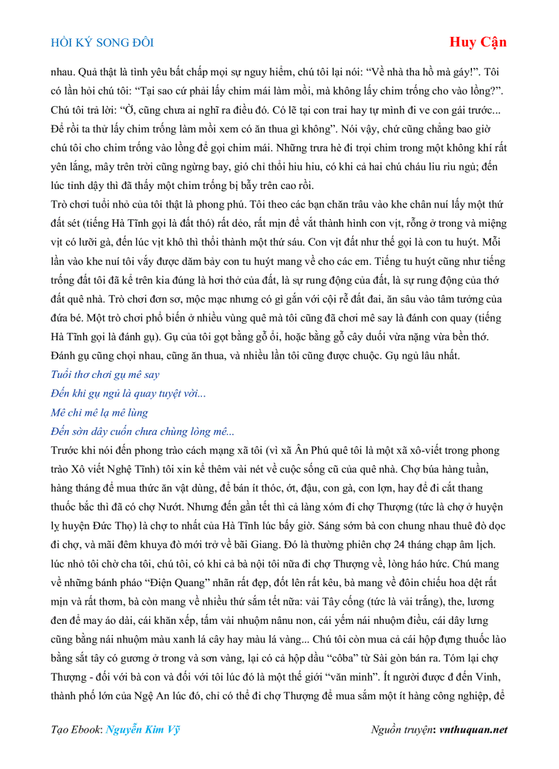 image for page Ebook HỒI KÝ SONG ĐÔI Huy Cận