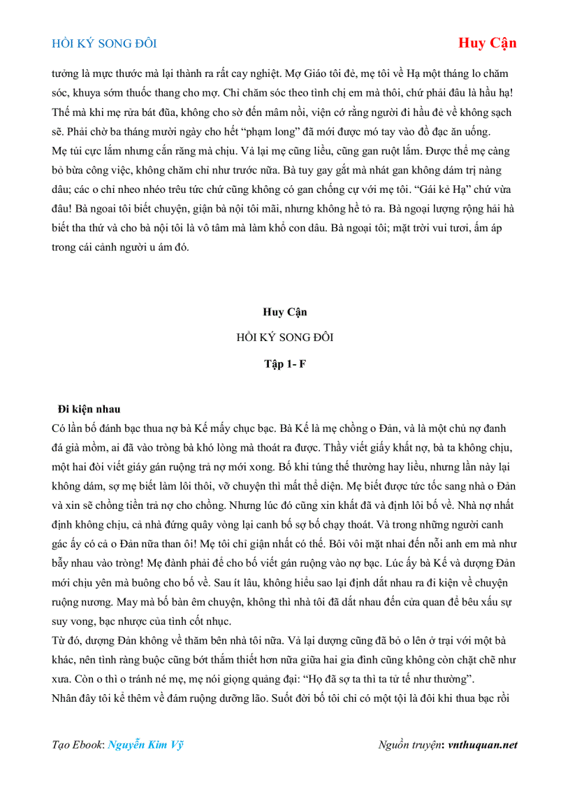 image for page Ebook HỒI KÝ SONG ĐÔI Huy Cận