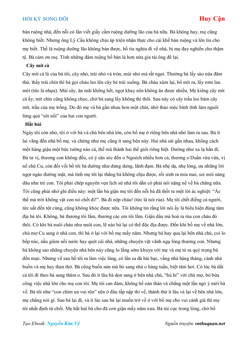 image for page Ebook HỒI KÝ SONG ĐÔI Huy Cận