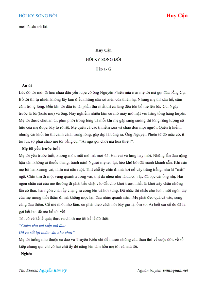 image for page Ebook HỒI KÝ SONG ĐÔI Huy Cận