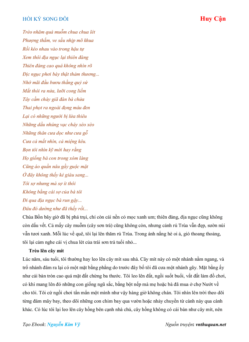 image for page Ebook HỒI KÝ SONG ĐÔI Huy Cận