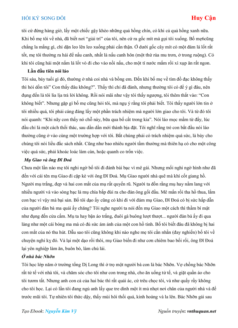 image for page Ebook HỒI KÝ SONG ĐÔI Huy Cận