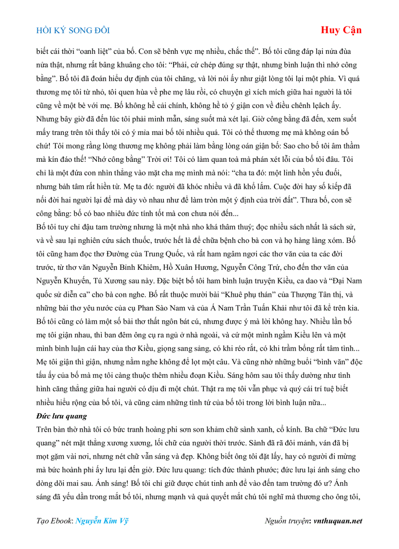 image for page Ebook HỒI KÝ SONG ĐÔI Huy Cận