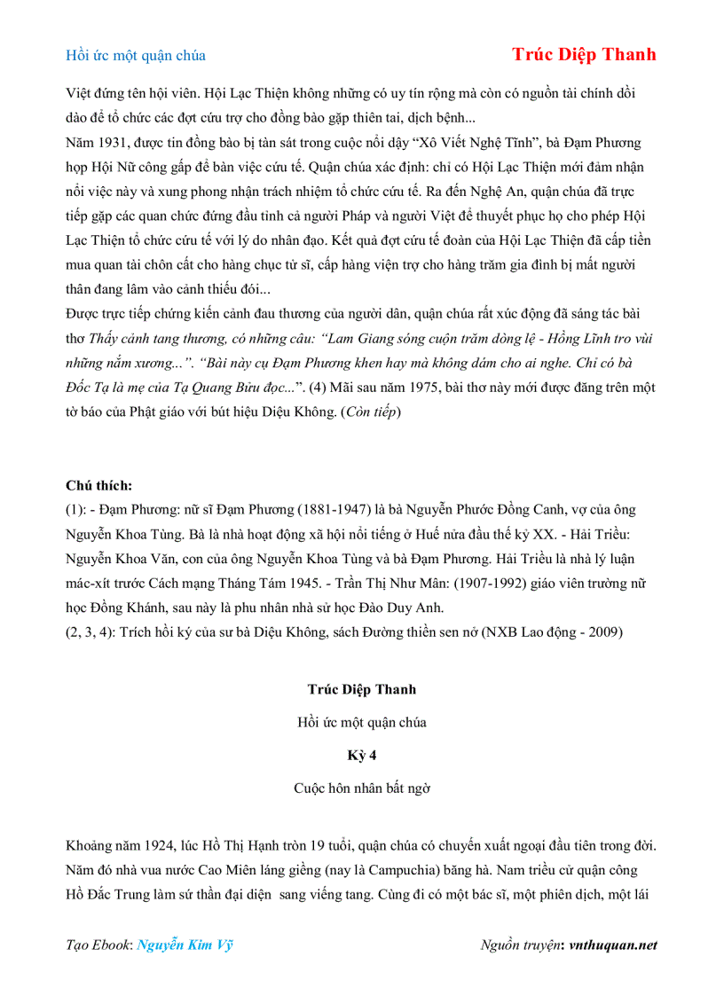 image for page Ebook Hồi ức một quận chúa Trúc Diệp Thanh