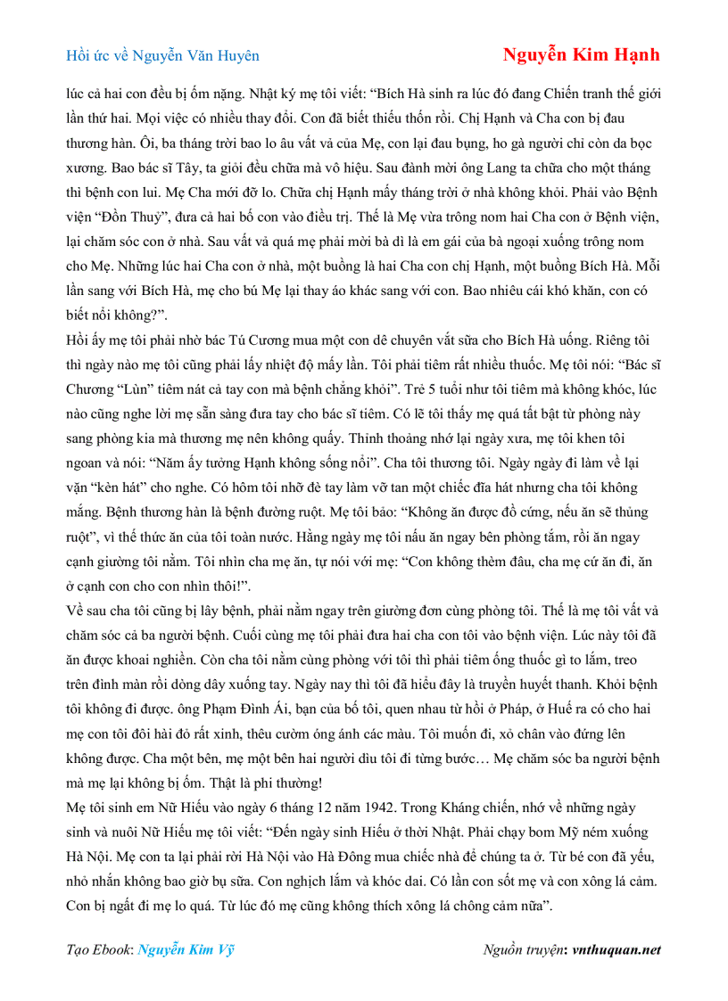 image for page Ebook Hồi ức về Nguyễn Văn Huyên Nguyễn Kim Hạnh