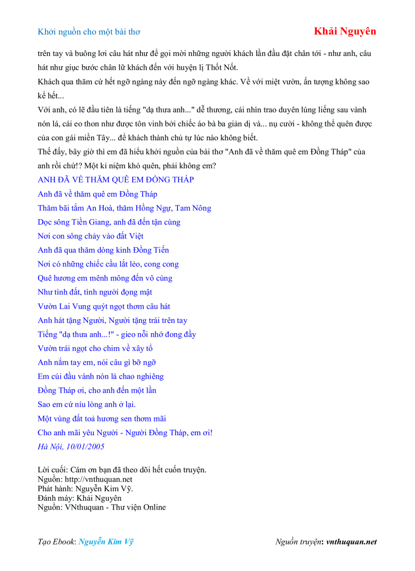 image for page Ebook Khởi nguồn cho một bài thơ Khải Nguyên