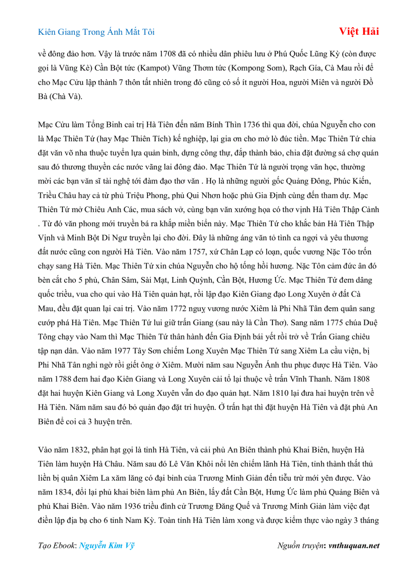 image for page Ebook Kiên Giang Trong Ánh Mắt Tôi Việt Hải