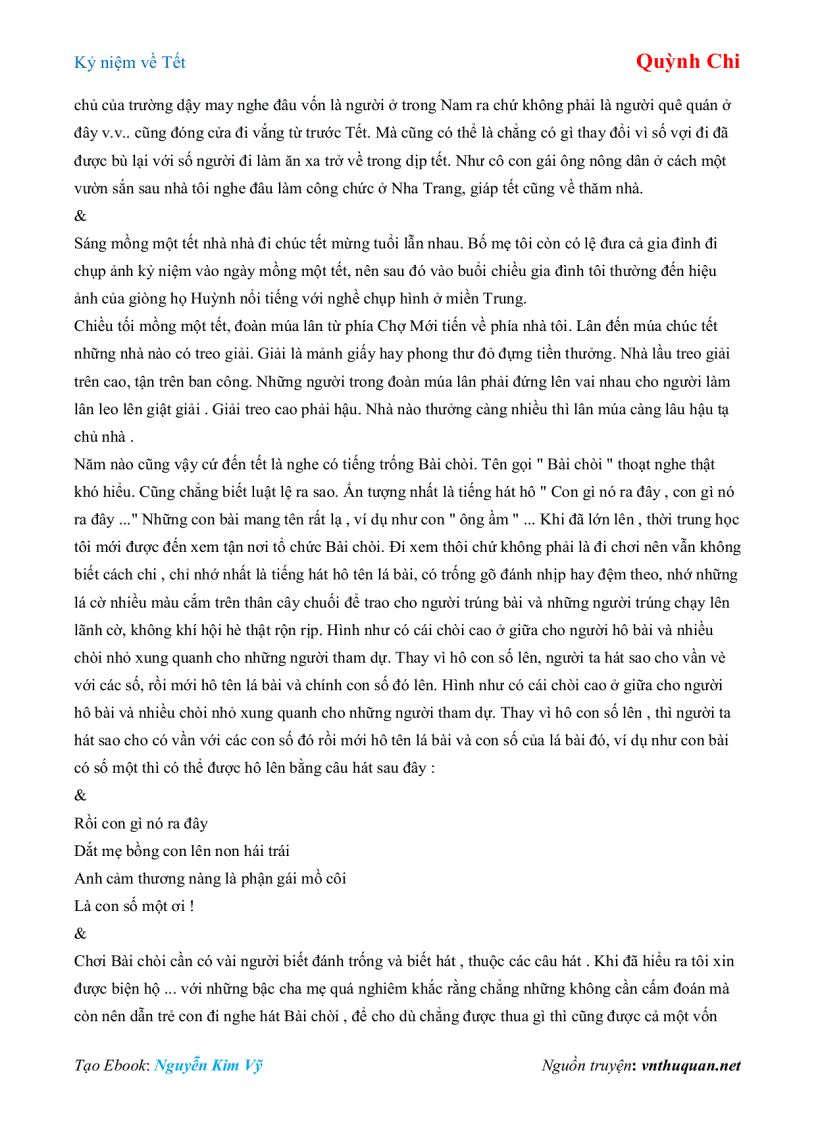 image for page Ebook Kỷ niệm về Tết Quỳnh Chi