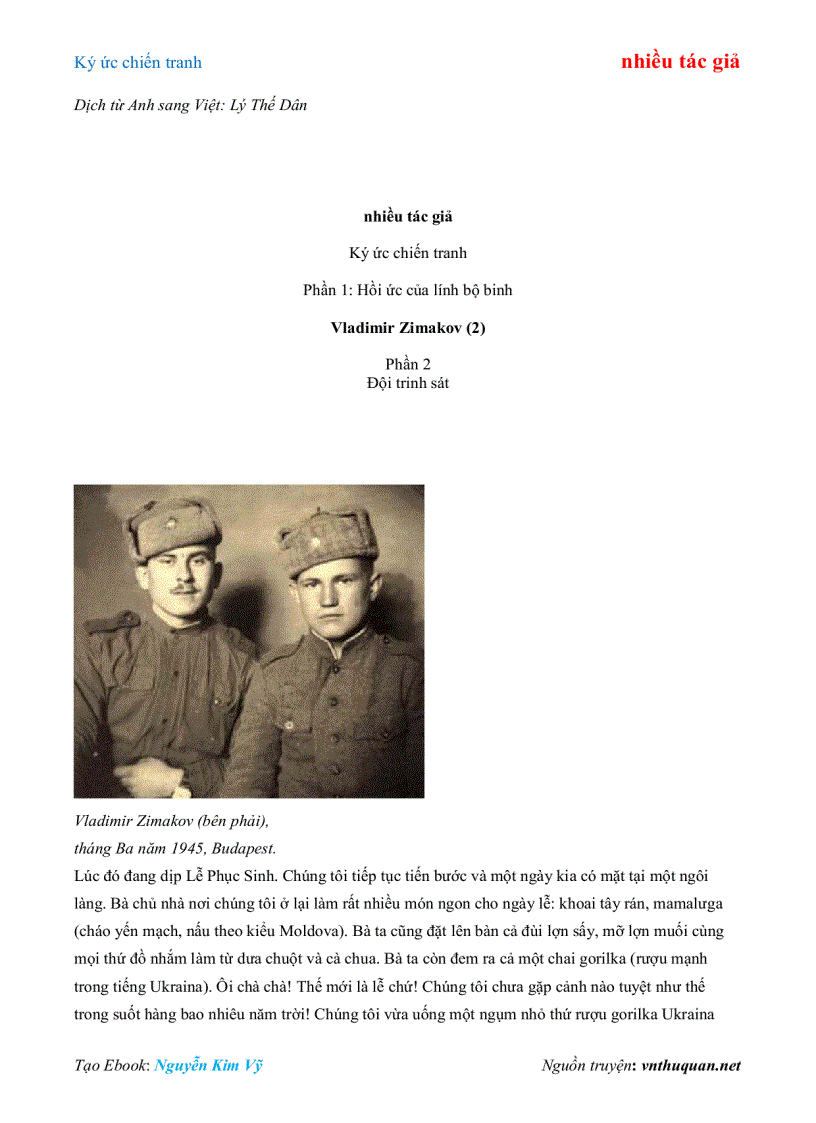 image for page Ebook Ký ức chiến tranh nhiều tác giả