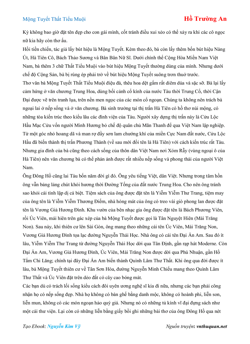 image for page Ebook Mộng Tuyết Thất Tiểu Muội Hồ Trường An