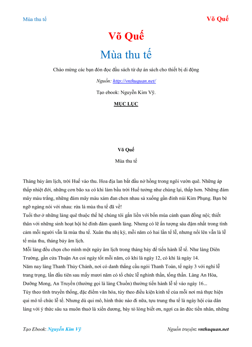image for page Ebook Mùa thu tế Võ Quế