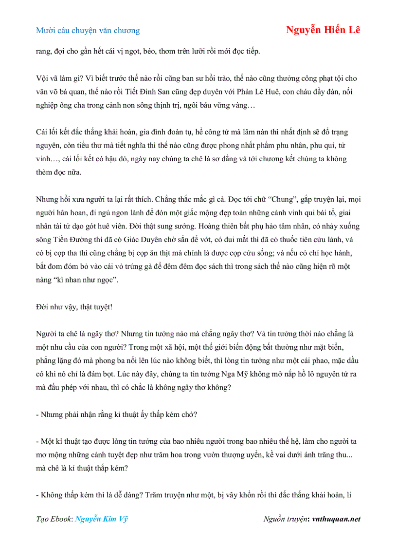 image for page Ebook Mười câu chuyện văn chương Nguyễn Hiến Lê
