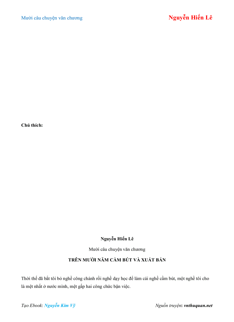 image for page Ebook Mười câu chuyện văn chương Nguyễn Hiến Lê