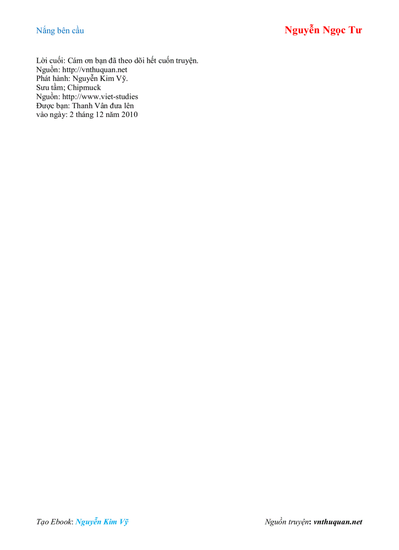 image for page Ebook Nắng bên cầu Nguyễn Ngọc Tư