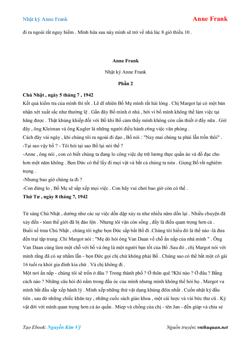 image for page Ebook Nhật ký Anne Frank Anne Frank