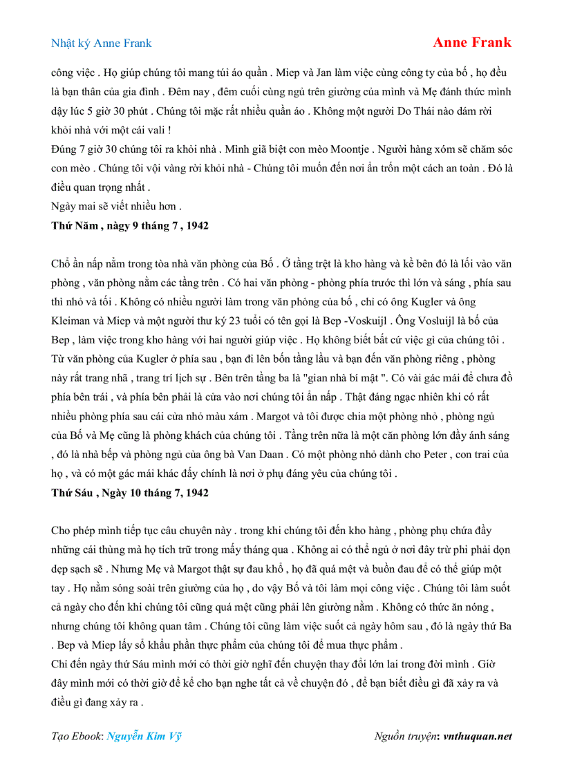 image for page Ebook Nhật ký Anne Frank Anne Frank