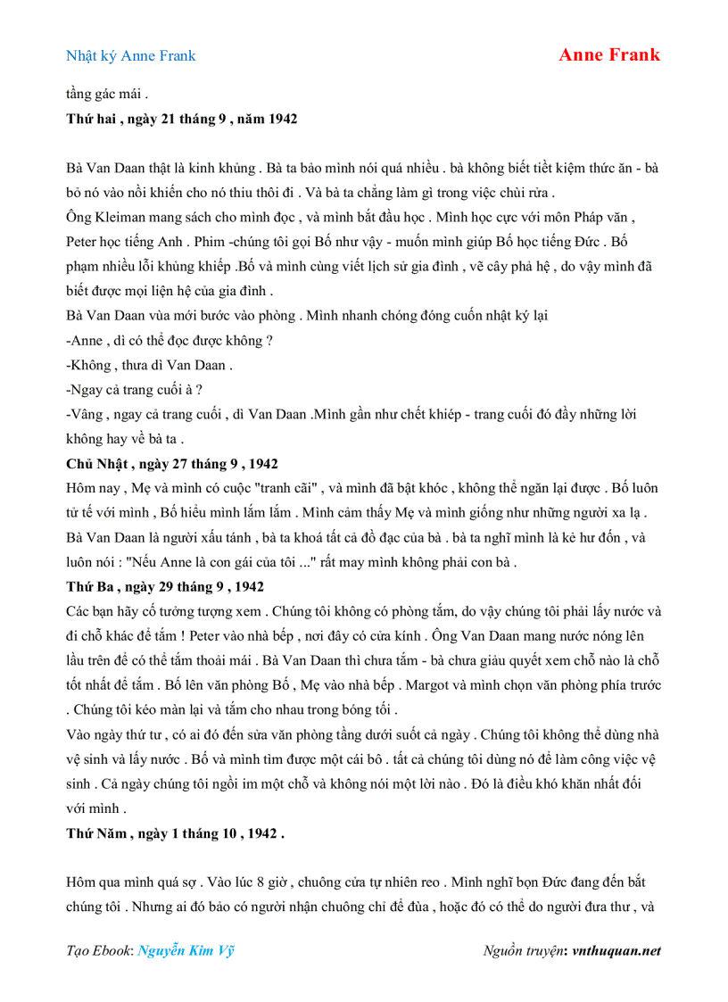 image for page Ebook Nhật ký Anne Frank Anne Frank