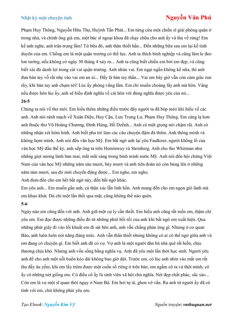 image for page Ebook Nhật ký một chuyện tình Nguyễn Văn Phú