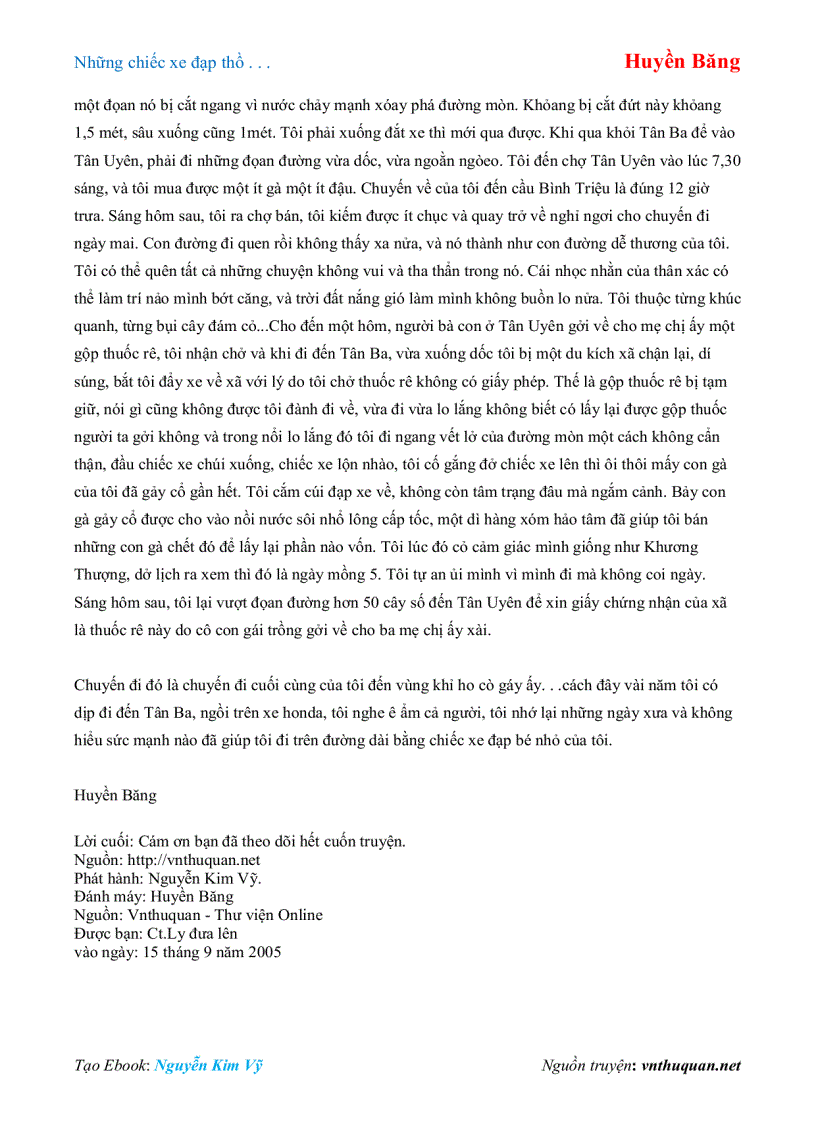 image for page Ebook Những chiếc xe đạp thồ Huyền Băng