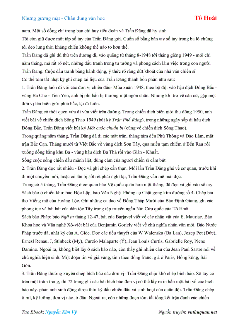 image for page Ebook Những gương mặt Chân dung văn học Tô Hoài