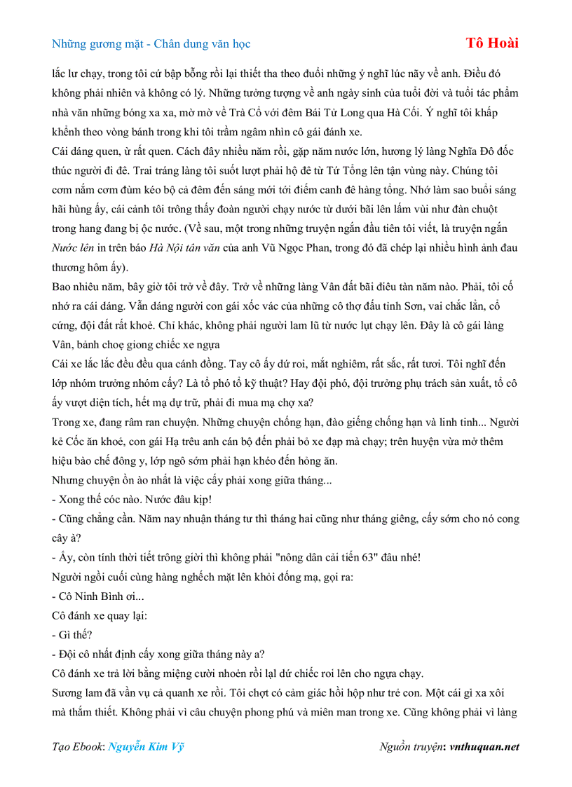image for page Ebook Những gương mặt Chân dung văn học Tô Hoài