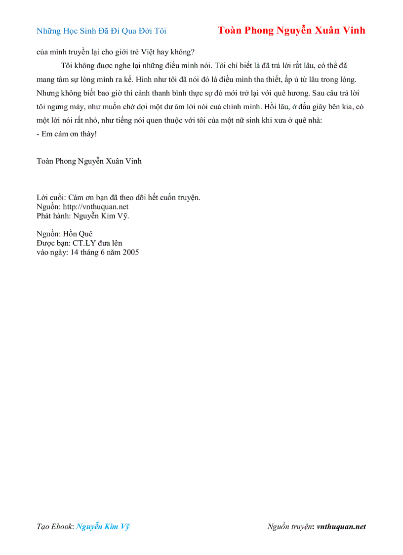 image for page Ebook Những Học Sinh Đã Đi Qua Đời Tôi Toàn Phong Nguyễn Xuân Vinh
