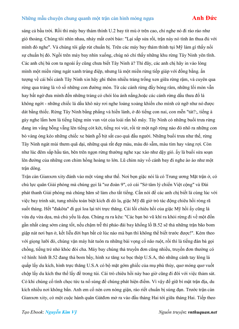 image for page Ebook Những mẫu chuyện chung quanh một trận càn hình móng ngựa Anh Đức