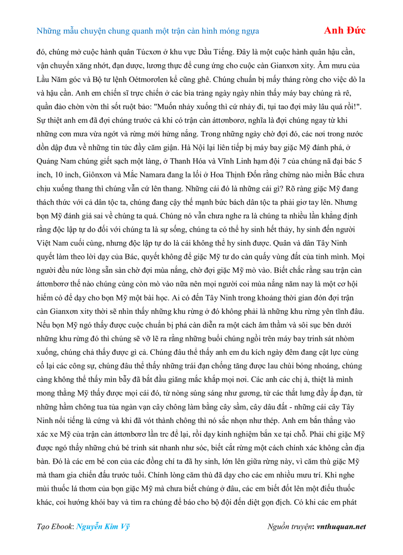 image for page Ebook Những mẫu chuyện chung quanh một trận càn hình móng ngựa Anh Đức