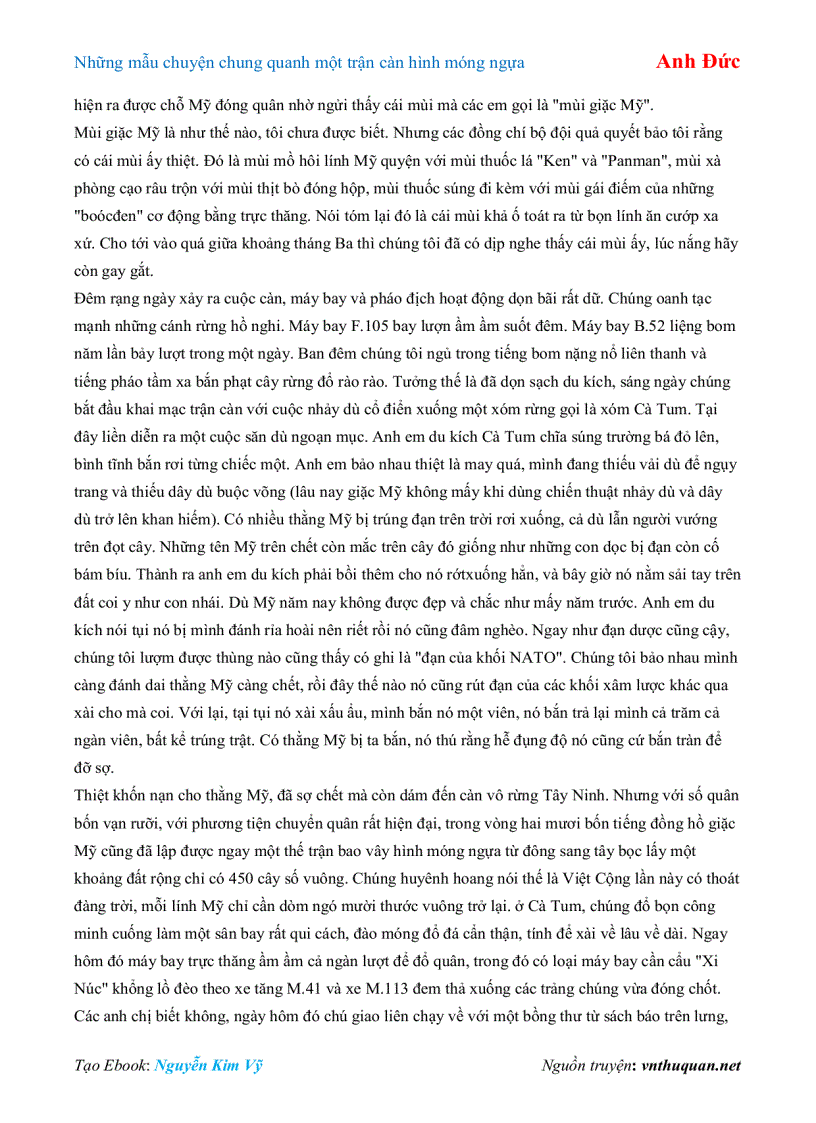 image for page Ebook Những mẫu chuyện chung quanh một trận càn hình móng ngựa Anh Đức