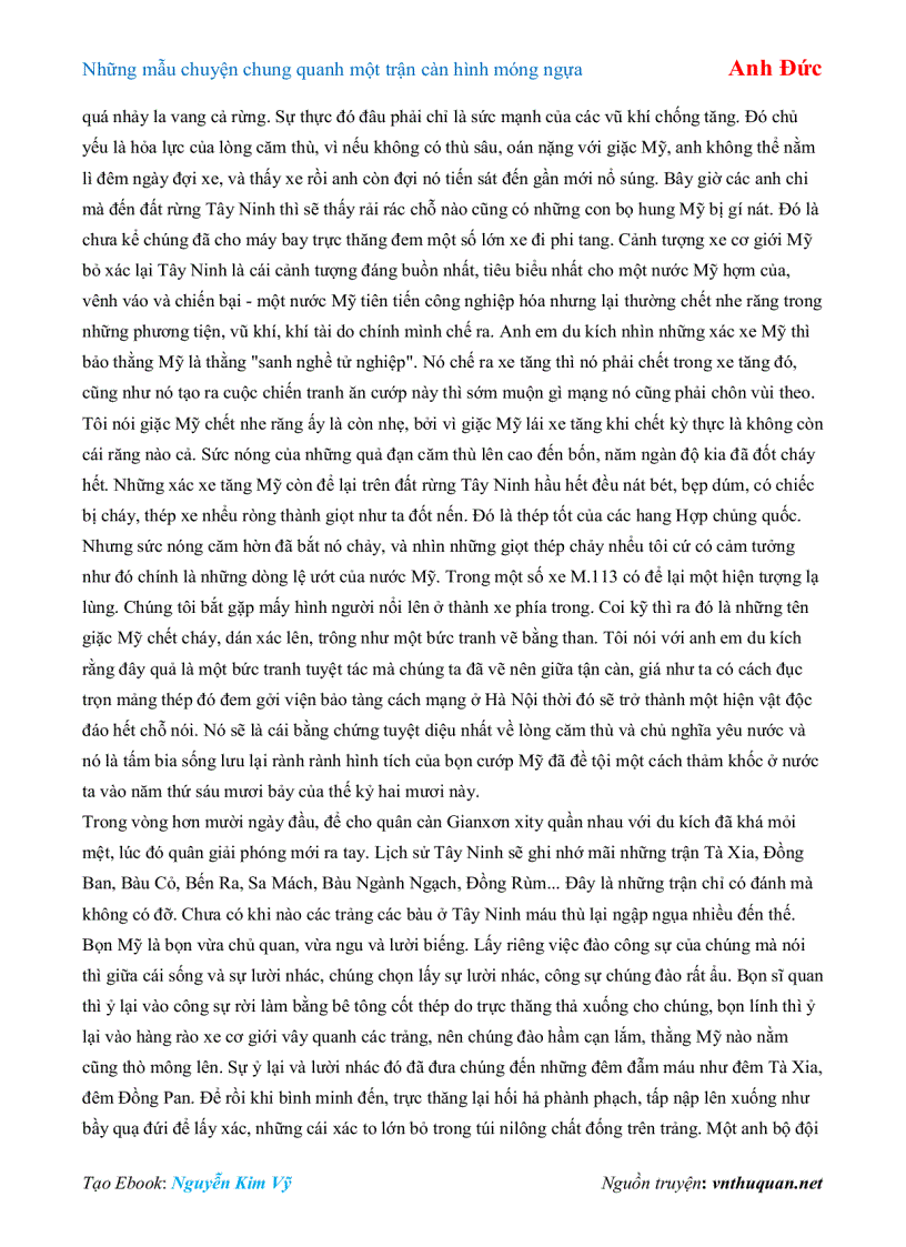 image for page Ebook Những mẫu chuyện chung quanh một trận càn hình móng ngựa Anh Đức