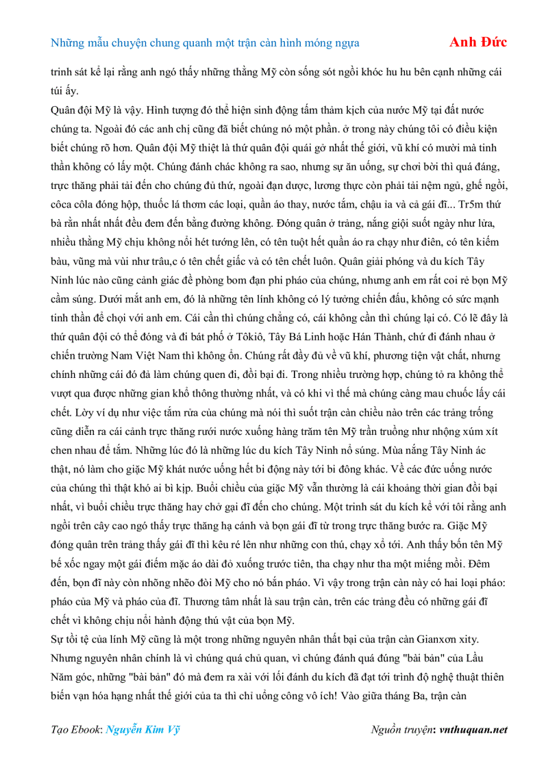 image for page Ebook Những mẫu chuyện chung quanh một trận càn hình móng ngựa Anh Đức