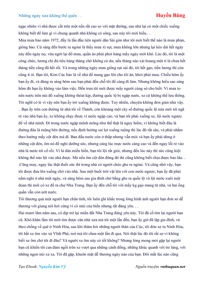 image for page Ebook Những ngày xưa không thể quên Huyền Băng