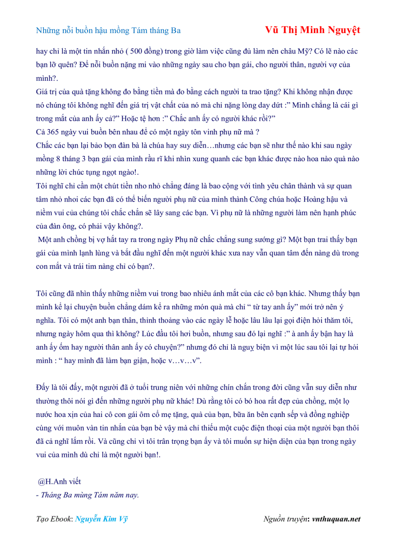 image for page Ebook Những nỗi buồn hậu mồng Tám tháng Ba Vũ Thị Minh Nguyệt