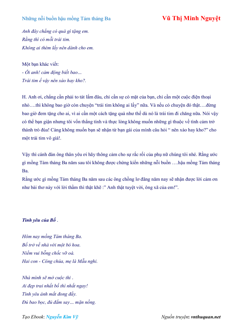 image for page Ebook Những nỗi buồn hậu mồng Tám tháng Ba Vũ Thị Minh Nguyệt