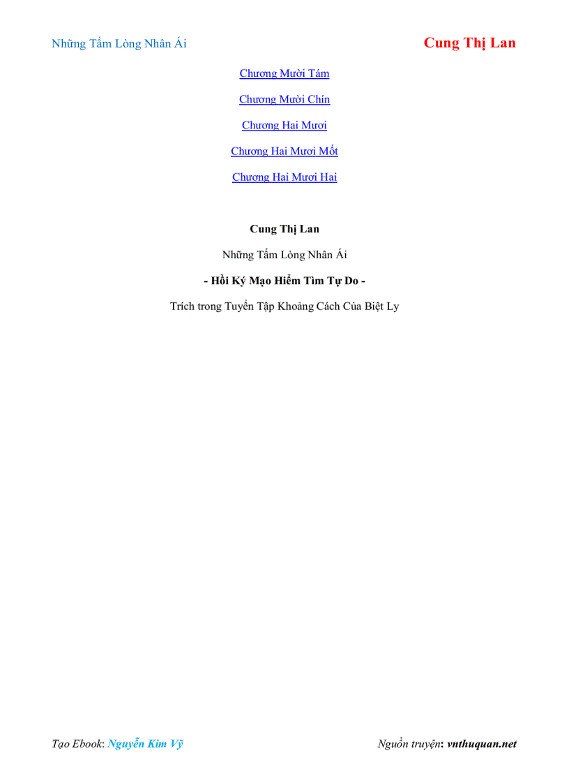 image for page Ebook Những Tấm Lòng Nhân Ái Cung Thị Lan