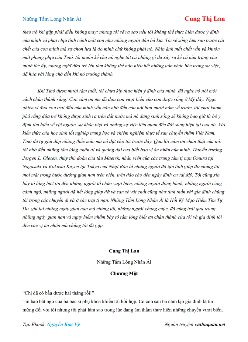 image for page Ebook Những Tấm Lòng Nhân Ái Cung Thị Lan