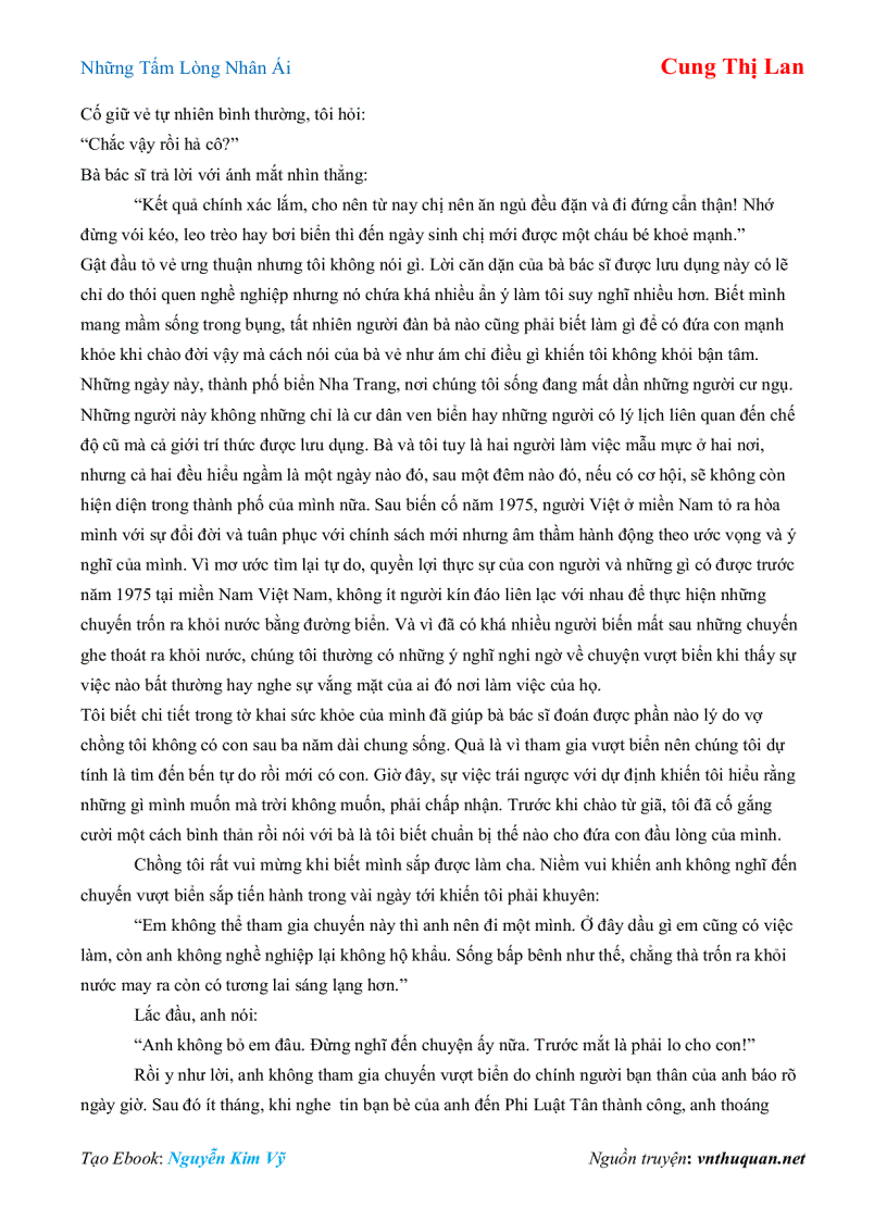 image for page Ebook Những Tấm Lòng Nhân Ái Cung Thị Lan