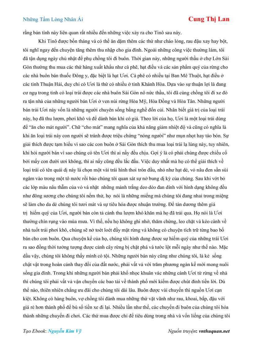 image for page Ebook Những Tấm Lòng Nhân Ái Cung Thị Lan