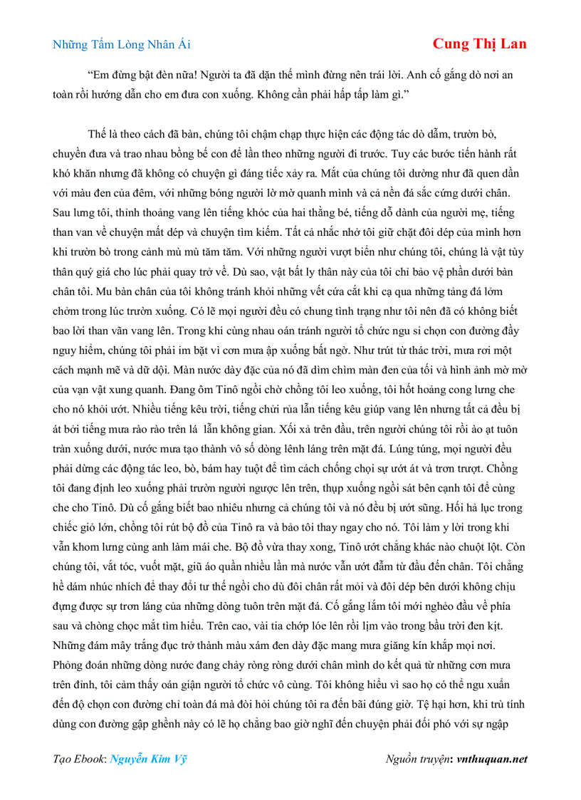 image for page Ebook Những Tấm Lòng Nhân Ái Cung Thị Lan