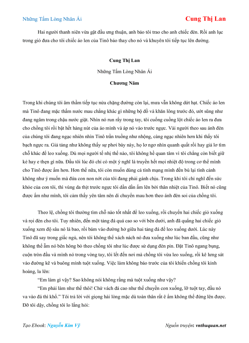 image for page Ebook Những Tấm Lòng Nhân Ái Cung Thị Lan