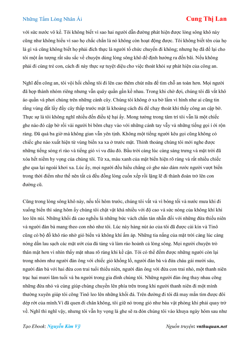 image for page Ebook Những Tấm Lòng Nhân Ái Cung Thị Lan